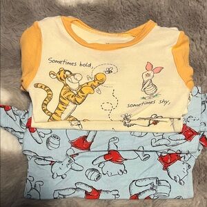 2 sets of 3T Winnie the Pooh Character Pajamas